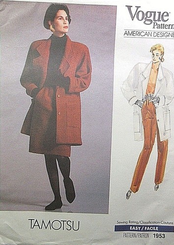 Vogue American Designer Pattern 1953 Tamotsu Size 10 - Picture 9 of 11