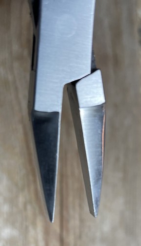 NEW OLD STOCK - ANCHOR FLAT TIP PLIERS : WATCHMAKER / JEWELER TOOL - Afbeelding 3 van 5