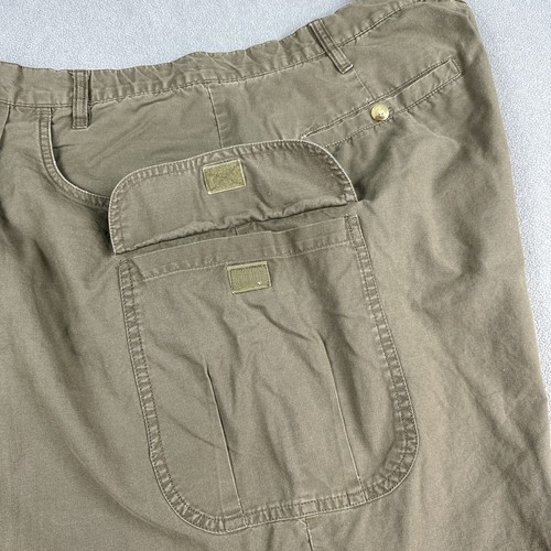 Pantalones Cortos Columbia Cargo Para Hombre Talla 40 7" Entrepierna Verde Ejército Oliva Plisados Bolsillos - Imagen 9 de 10
