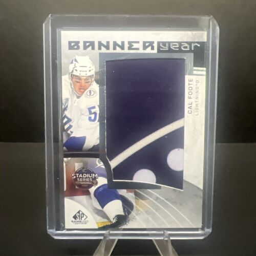 2022-23 Upper Deck SP Game Used NHL Stadium Series Banner Year Relics Cal Foote