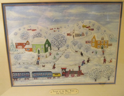 Nicol Nicoll - Arrival of the Blue Train, Winter Snow - Picture 2 of 9