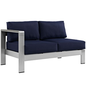 Details About Modern Contemporary Outdoor Patio Left Arm Corner Sofa Navy Blue Aluminum 10865 Details About Modern Contemporary Outdoor Patio Left Arm Corner Sofa Navy Blue Aluminum 10865
