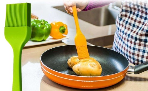 4 Pack Oil Brush Silicone Heat Resistant Grill Basting Pastry Baking Kitchen New - Picture 8 of 9