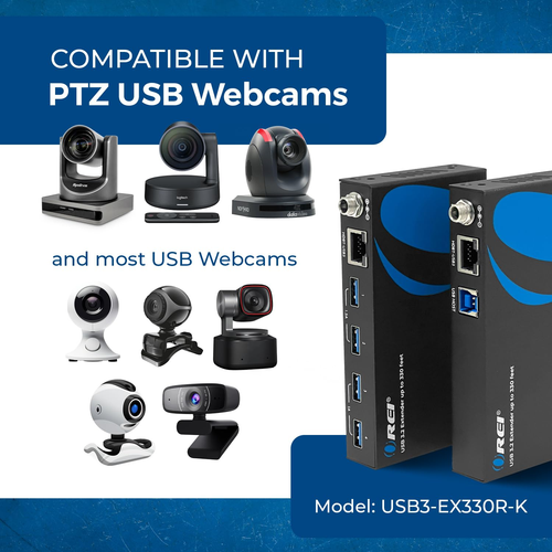 OREI USB 3.2 sobre Ethernet Hdbaset Cat6 Extensor LAN Hasta 330 Pies - Se Extiende 4 P - Imagen 6 de 12