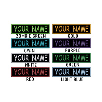BEST SELLING 3x1 SIZE Custom NAME TAG Embroidered ''Iron on'', USA FAST SHIPPING