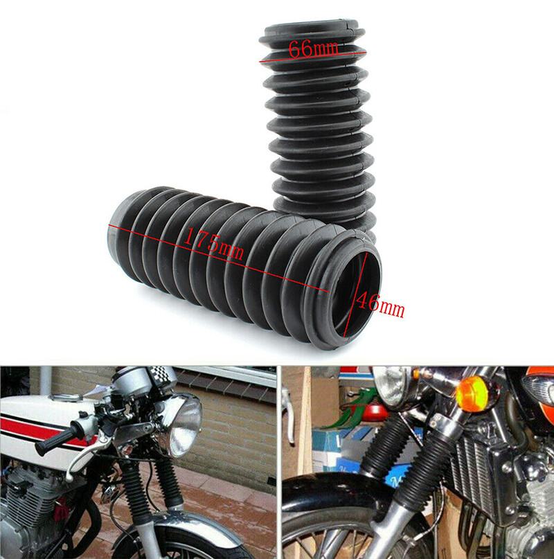 Motorcycle Front Fork Gaiters Boots Dust Rubber Cap For Honda CL CB450