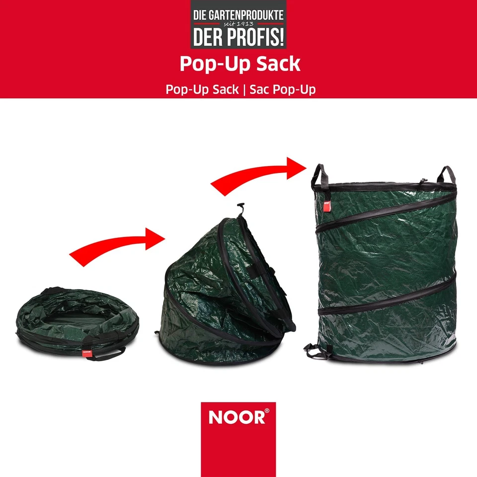 Gartensack POP-UP Gartenabfallsack Laubsack Rasensack 100, 160, 200 Liter - Bild 2 von 4