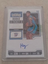 2023-2024 Panini Rookie Ticket Keyontae Johnson Auto RC OKC 