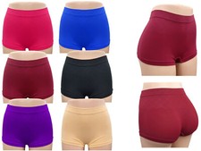 6 LADIES BOXER SHORTS FULL COVERAGE SEAMLESS UNDERWEAR WOMEN PANTIES BOYSHORTS