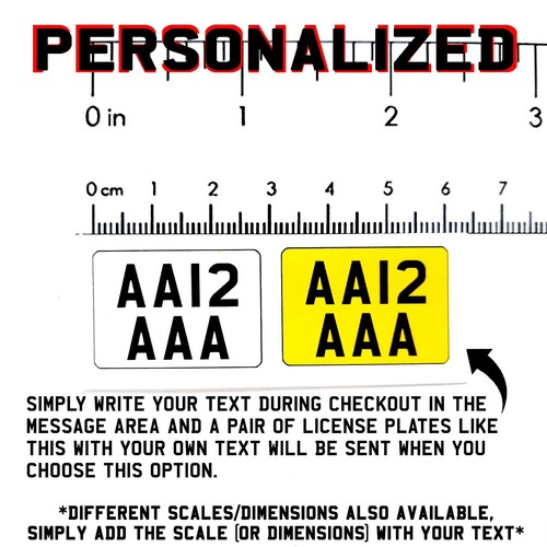 RC 1/10 UK BRITISH Number Plates Scale Sticker GB BRITAIN License Plate Licence - Picture 113 of 191