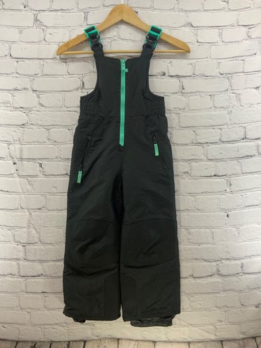 Champion Ski Pants Bibs Snow Winter Girls Boys Unisex Black Sz XS 4-5
