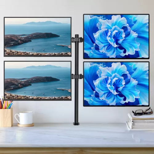 Monitorhalterung 4-Fach-Monitor Schwenkarm Tisch Halterung Halter St?nder 27"