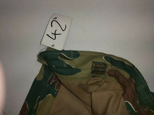BELGIAN JIGSAW CAMO PATTERN PARATROOPER PANTS 44" 1958 DATED VGC USED - Picture 4 of 5
