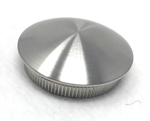 Edelstahl Stopfen Kappe Deckel  Rändel für Rohr Endkappe  V2A Geländer Handlauf - Afbeelding 7 van 9