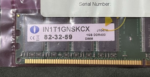 Integral IN1T1GNSKCX 1GB DDR400 DIMM Ref00325 - Picture 2 of 3