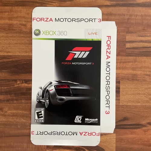 FORZA MOTORSPORT 3 Video Game Oversize Store Display Promo Box 2009 XBOX 360