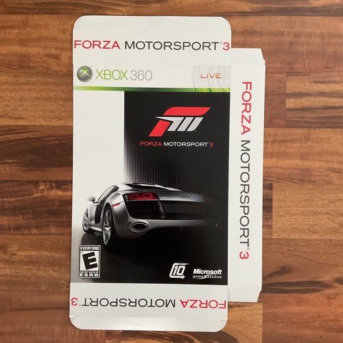 FORZA MOTORSPORT 3 Video Game Oversize Store Display Promo Box 2009 XBOX 360 - Afbeelding 1 van 6