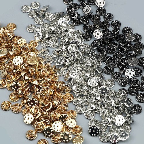 Black Silver Gold Color Brooch Stopper -Badge Clasp Pin Holder Brooches Stopper - Picture 11 of 15
