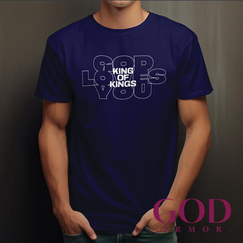 God Loves You OD Unisex T Shirt Christian Religious Bible Faith Christ Gift Tee - Picture 11 of 12
