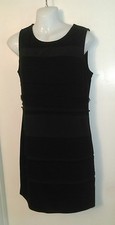 Simply Vera Vera Wang Black Knee Length Dress Size PM