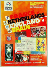 Euro 96 Quarter-Finals Groups A & B Match Programme Signed & Ticket 18 June 1996