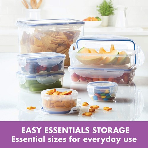 LOCK & LOCK Easy Essential Storage Set/Food Containers Airtight Bins/BPA-Free... - Picture 3 of 10