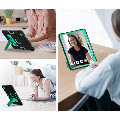 Funda protectora de silicona con armadura a prueba de golpes + soporte para PC para iPad Pro 13/11/Air 13/11 2024 - Imagen 70 de 92