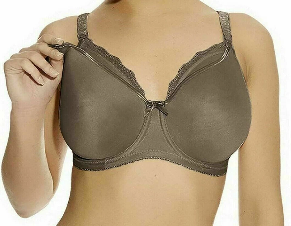 Freya Pure Nursing Bra Ombre Brown Size 34E Padded Maternity Full Drop Cup 1581 - Image 3 of 4