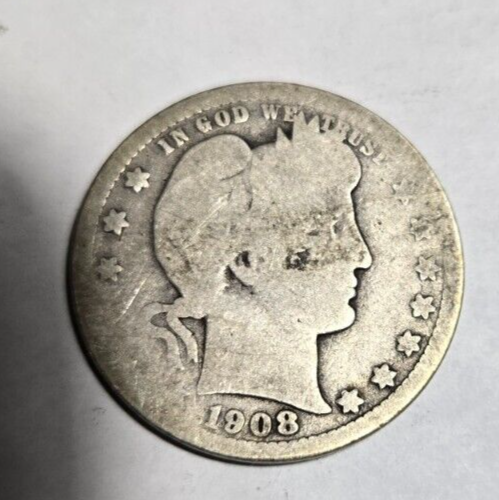 1898 & 1908 O barber 25 cents - Picture 3 of 4