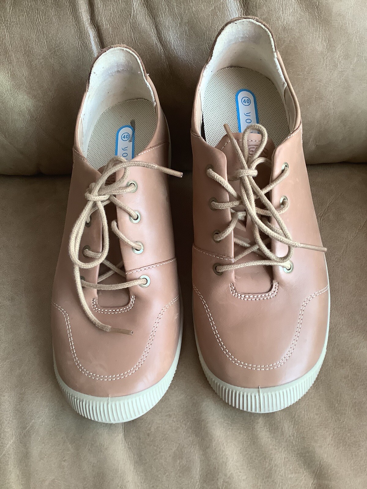 Sneaker da donna kEEN Youyun in pelle marrone chiaro taglia 8 5