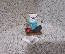 Ganz Smores IT Worker Snowman Resin Christmas Ornament