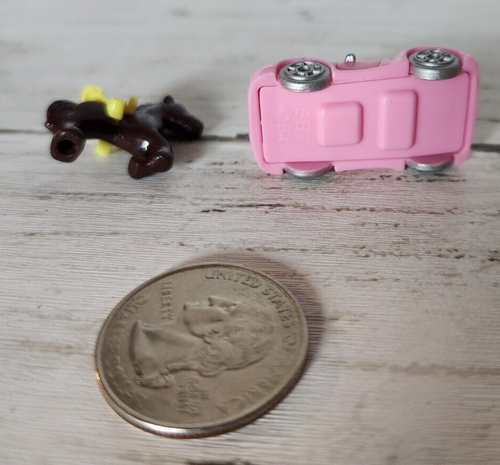 Polly Pocket Drive-Thru Pink Car Brown Horse Stables Replacement - Picture 5 of 5