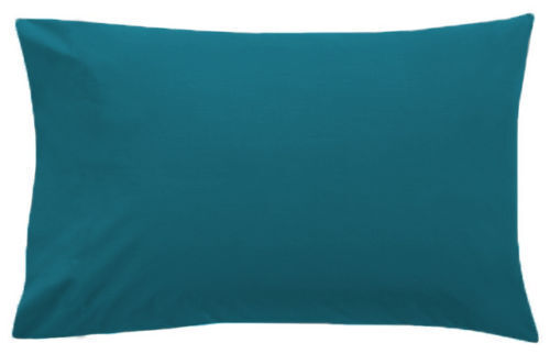 Paquete de 2 fundas de almohada para cama de ama de casa funda de cojín de sofá de percal lisa tamaño estándar - Imagen 19 de 25