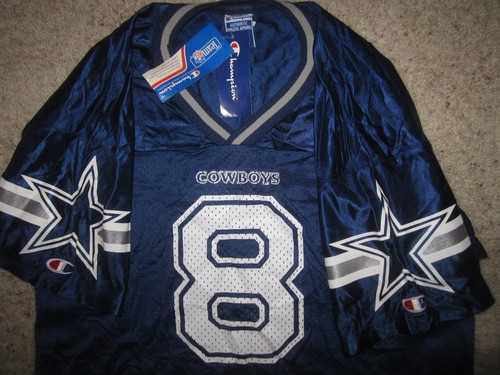 Troy Aikman #8 Dallas Cowboys NFL Champion Jersey Youth XL 18-20 NEW NWT - Picture 2 of 3