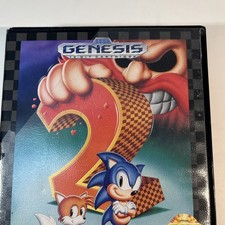 Sonic the Hedgehog 2 (Sega Genesis, 1992) - Game and Case - No Manual - Tested