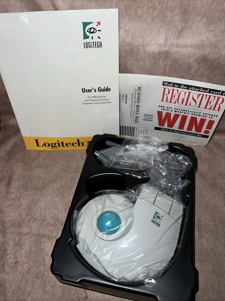 Logitech Trackman Model 4095 Wired Ergonomic Mouse New ND1 - Image 3 of 3