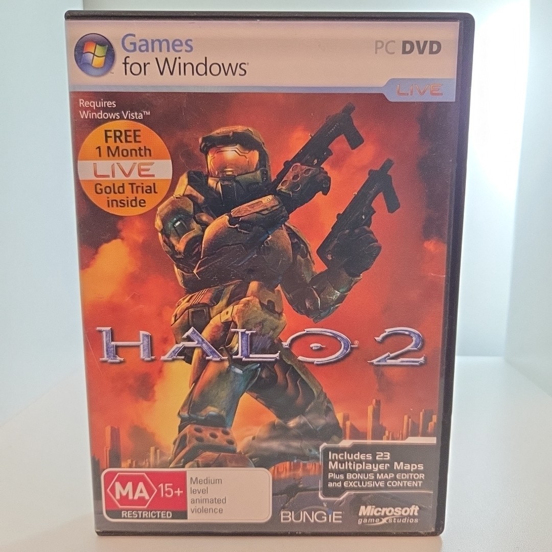 Halo 2 for Windows PC DVD Vista With Manual and Product Key