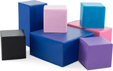 Foam Blocks, 7 PCS Colorful Building Toys Stacking Block Playset for Kids Safe A