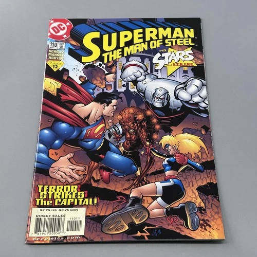 Vintage DC Comics Superman Man of Steel #110 2001 Stars S.T.R.I.P.E. Comic Book