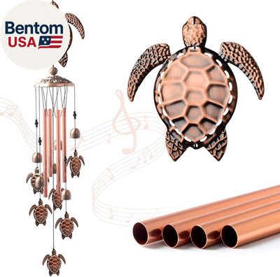 Sea Turtle Wind Chimes Outdoor, for Women,Tortoise Copper Windchime, Thanksgivin