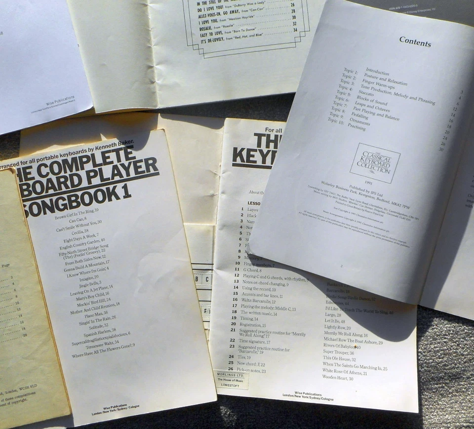 10 Books - Keyboard: Disney Strauss Complete Keyboard - All unwritten & Clean - Image 3 of 4