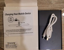 Portable Power Bank For MICRO USB Smartphone w/Charging Cord Manual