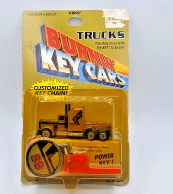 Kidco Burning Key Cars - 1982 - Trucks ''89'' - New Carded