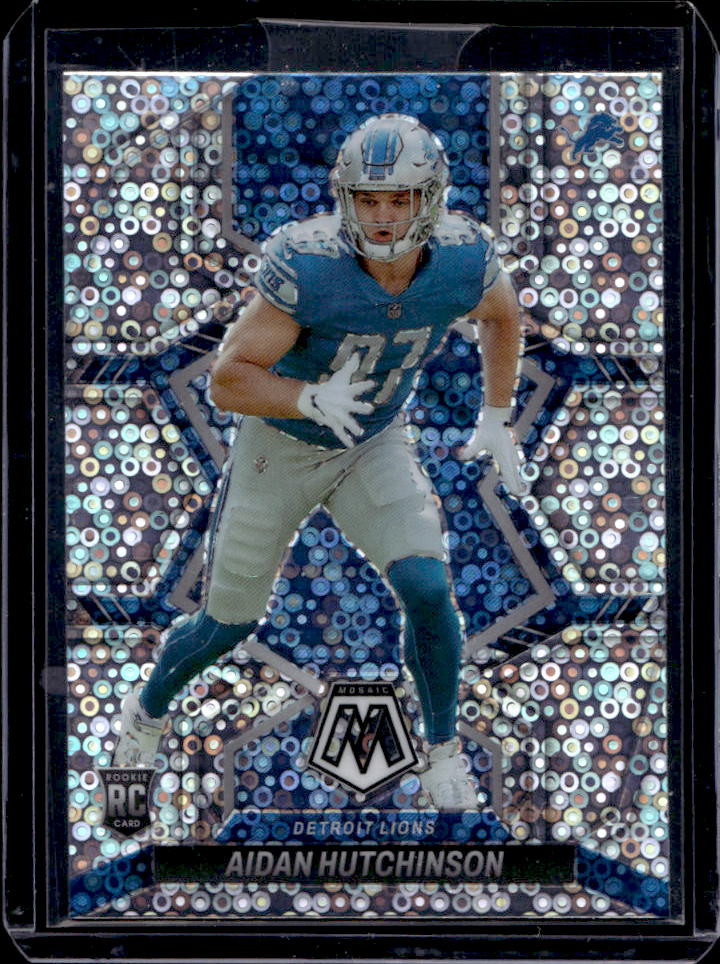 2022 Panini Mosaic Aidan Hutchinson No Huddle Silver Rookie RC #320