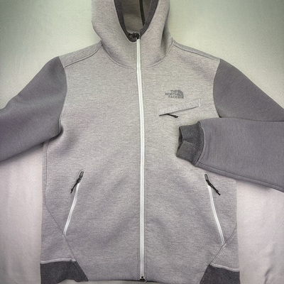 #ad THE NORTH FACE Men’s Large Thermal 3D Hooded Full Zip Jacket Gray Excellent $55.95