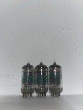 3 Sylvania 6189W 12AU7 Grey Plate Halo Get. Tube TV7 Tested Strong Non Matching