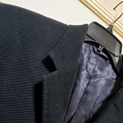 Banana Republic Blazer Mens 42L Black Corduroy Jacket Sport Coat Classic Turkey - Picture 4 of 19