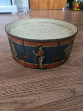 Vintage 1960s Child Kid Toy Tin Patriotic Colonial American Revolution Drum