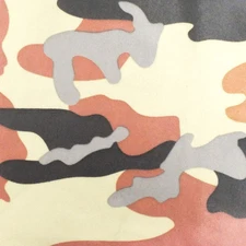 Yellow-Multi Famous Maker Camouflage Printed Stretch Tricot Swimwear Fabric