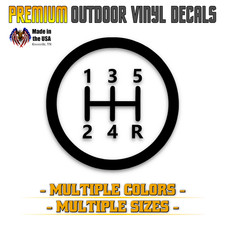 5-speed Vinyl Decal Manual Transmission Shift Pattern Sticker Carstruckjeeps 5-speed Vinyl Decal Manual Transmission Shift Pattern Sticker Carstruckjeeps